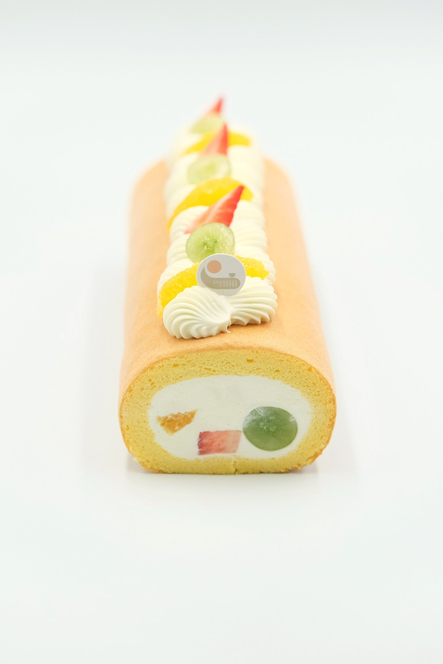 Japanese Roll Cake with Mixed Fruits